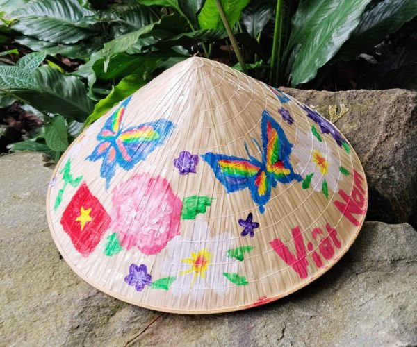DIY Bamboo Cup And Traditional Hat Painting