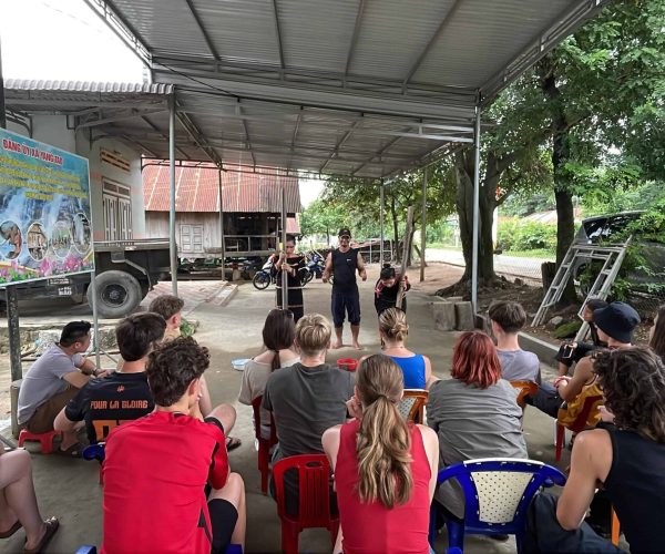 Tourists joining Lak Lake Eco Workshop with tree planting, bamboo crafts, and traditional M’nong pottery