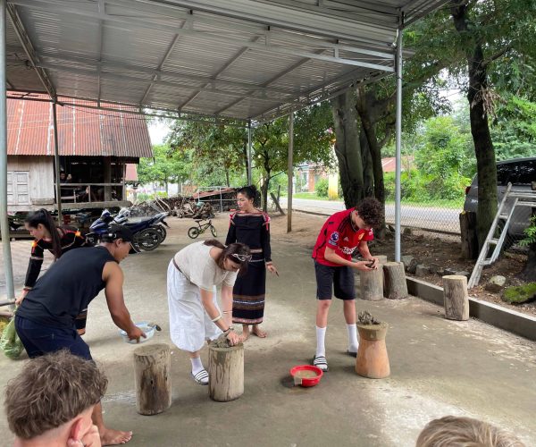 Tourists joining Lak Lake Eco Workshop with tree planting, bamboo crafts, and traditional M’nong pottery