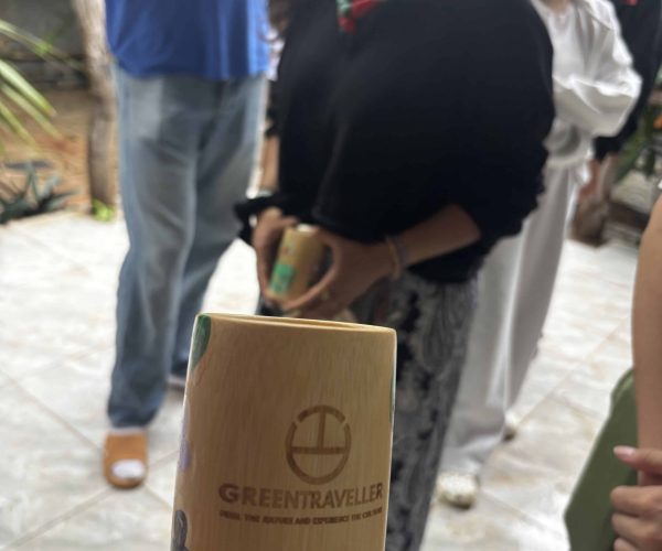 DIY Bamboo Cup And Traditional Hat Painting