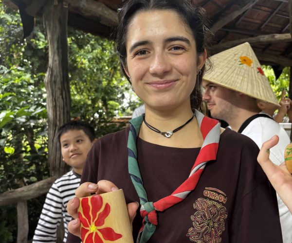 DIY Bamboo Cup And Traditional Hat Painting