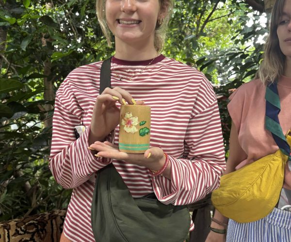 DIY Bamboo Cup And Traditional Hat Painting