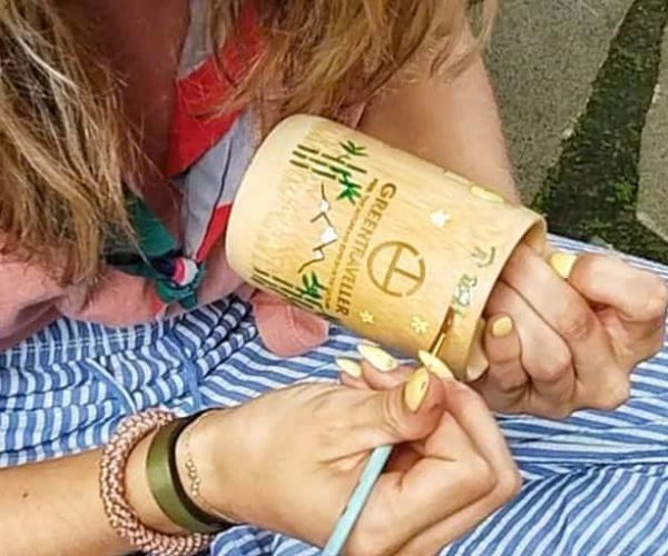 DIY Bamboo Cup And Traditional Hat Painting