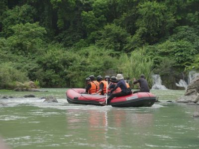 Dray Nur Waterfall adventure - biking, hiking, and rafting in Vietnam's Central Highlands.