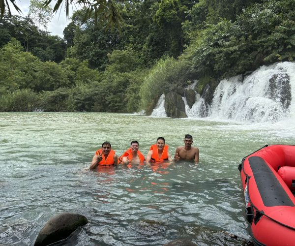 UNESCO Gong Heritage & Traditional Ede Cuisine Dray Nur Waterfall adventure - biking, hiking, and rafting in Vietnam's Central Highlands.