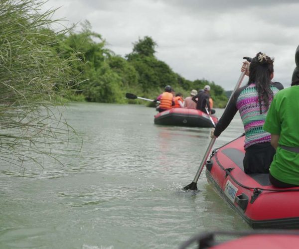 UNESCO Gong Heritage & Traditional Ede Cuisine Dray Nur Waterfall adventure - biking, hiking, and rafting in Vietnam's Central Highlands.