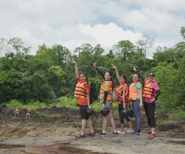 UNESCO Gong Heritage & Traditional Ede Cuisine Dray Nur Waterfall adventure - biking, hiking, and rafting in Vietnam's Central Highlands.