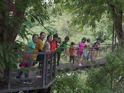 Dray Nur Waterfall adventure - biking, hiking, and rafting in Vietnam's Central Highlands.