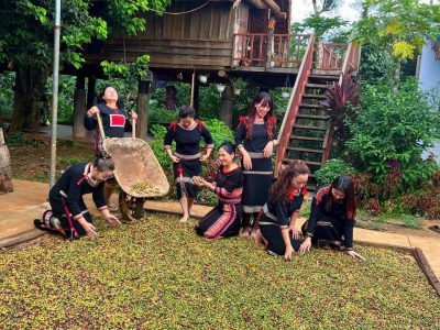 Ede culture experience with local cuisine and Dray Nur Waterfall tour in Dak Lak